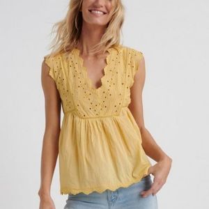 Lucky Brand eyelet tank